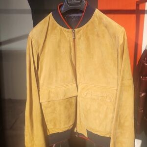 Suede Bomber Jacket